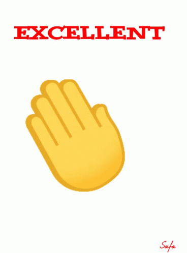 Yellow Hands Applauding Excellent