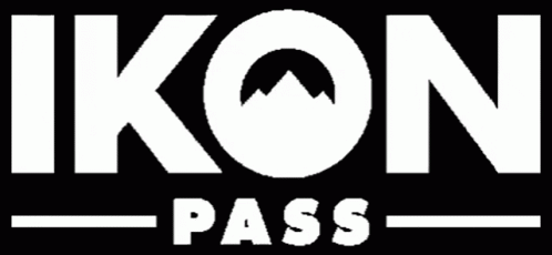 Yellow Ikon Pass Logo With Mountain GIF
