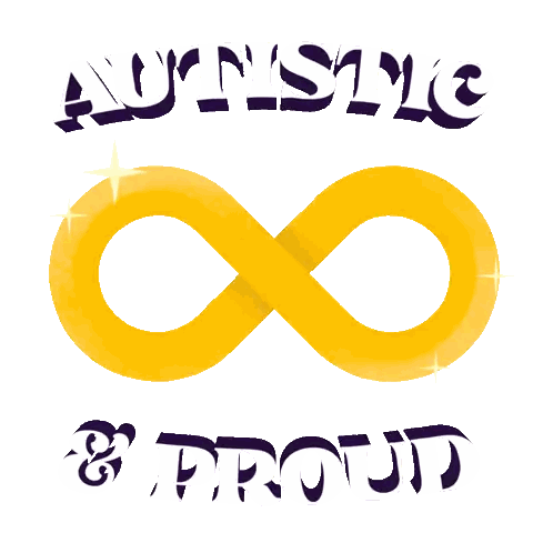 Yellow Infinity Symbol Autism Proud