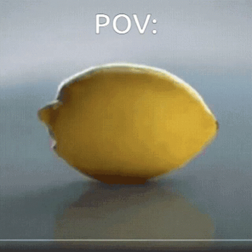 Yellow Lemon Sitting POV