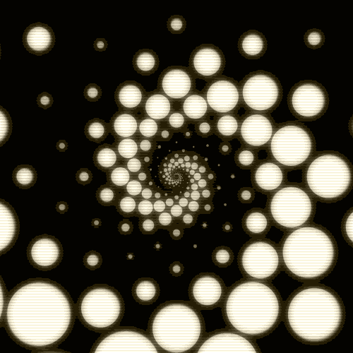 Yellow Light 3d Spiral Illusion GIF