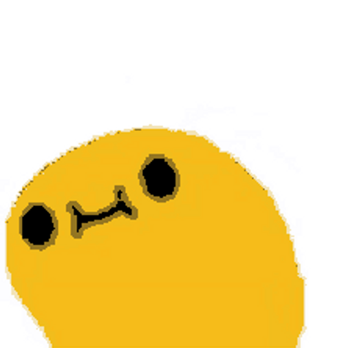 Yellow Lively Blob Dancing Emoji GIF