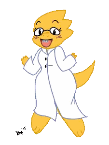 Yellow Lizard with Glasses and White Coat