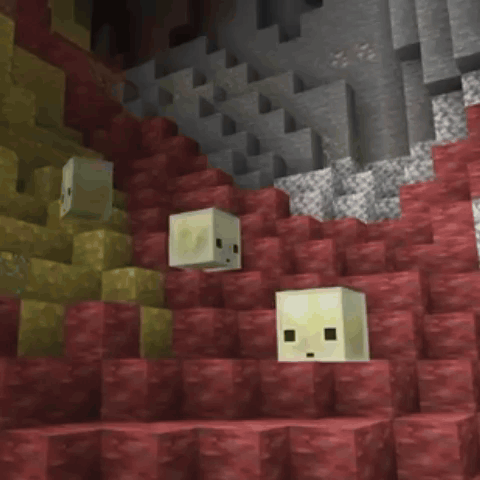 Yellow Minecraft Cube With Face
