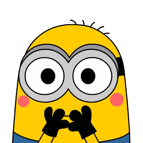 Yellow Minion Covering Mouth