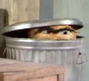 Yellow Oscar The Grouch GIF