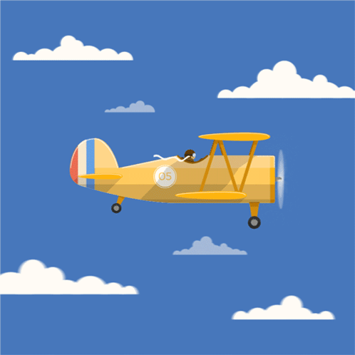 Yellow Plane with Number 95