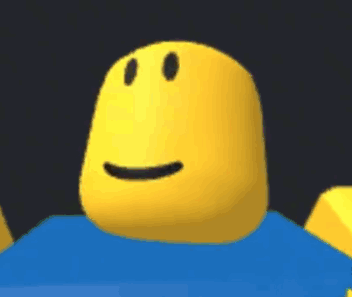 Yellow Roblox Character With Smiley Face GIF