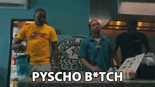 Yellow Shirt To Blue Shirt: Pyscho B * Tch GIF