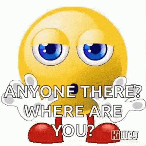 Yellow Smiley Asking Where Are You