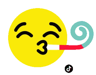 Yellow Smiley Blowing Party Horn