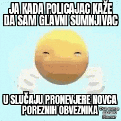 Yellow Smiley Blue Background GIF