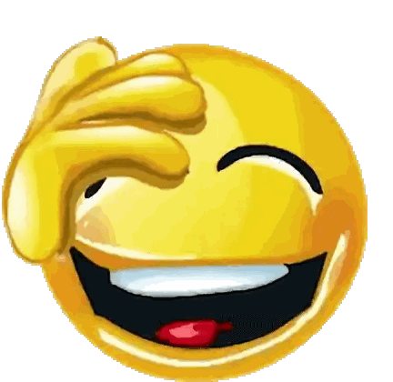 Yellow Smiley Covering Face Laughing