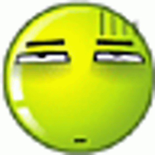 Yellow Smiley Face Smirking