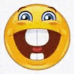 Yellow Smiley Face With Big Smile and Big Mouth