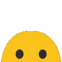 Yellow Smiley Face with Black Eyes