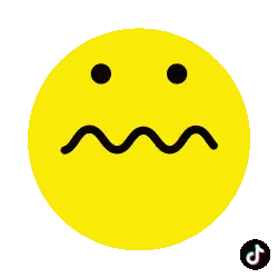 Yellow Smiley Face with Black Swirl Mouth