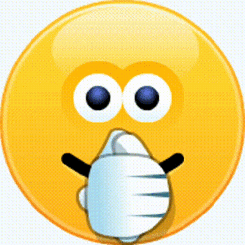 Yellow Smiley Face with Blue Eyes
