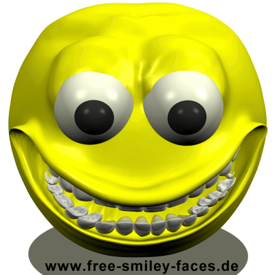 Yellow Smiley Face With Braces