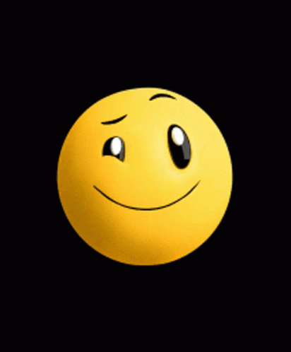 Yellow Smiley Face With One Eye Open
