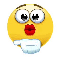 Yellow Smiley Face with Red Lips