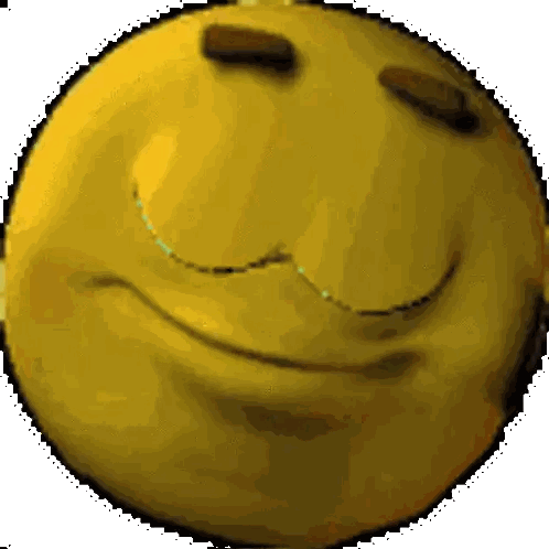 Yellow Smiley Face With Smile
