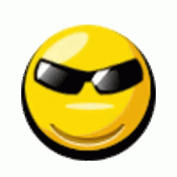 Yellow Smiley Face With Sunglasses GIF