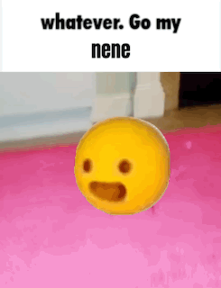 Yellow Smiley Floating on Pink Mat