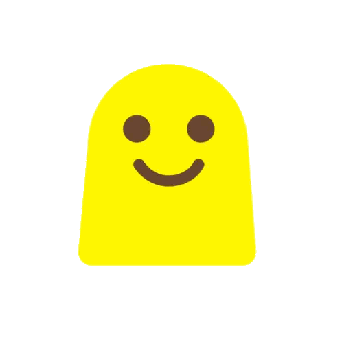 Yellow Smiley Ghost