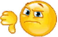 Yellow Smiley Giving Thumbs Down