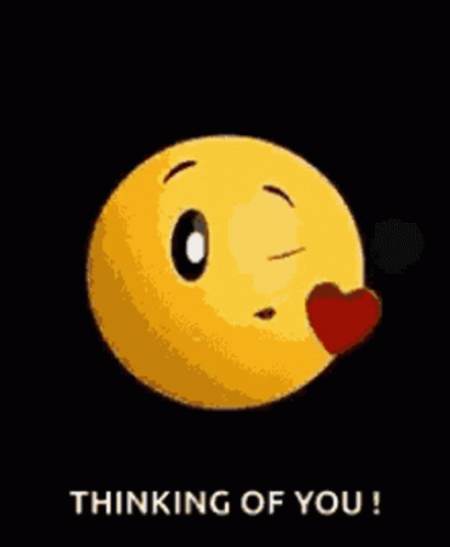 Yellow Smiley Heart Thinking Of You
