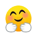 Yellow Smiley Hugging Itself