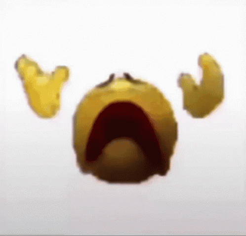 Yellow Smiley Open Mouth Arms