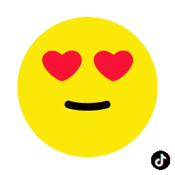 Yellow Smiley Red Heart Eyes Black Mouth