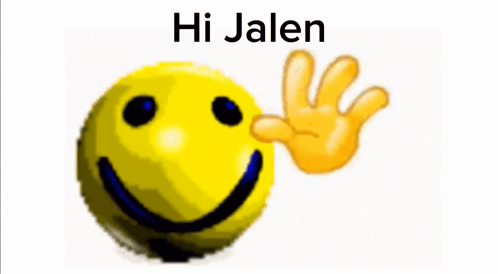 Yellow Smiley Saying Hi Jalen