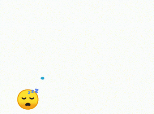 Yellow Smiley Sleeping With Blue Lines GIF
