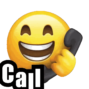 Yellow Smiley Talking on Phone
