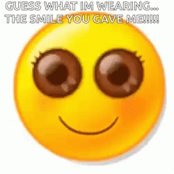 Yellow Smiley Wearing Smile You Gave Me GIF