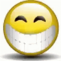 Yellow Smiley With Big White Teeth Smiling