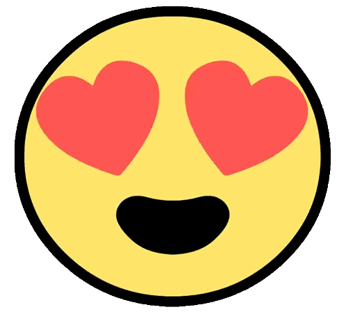 Yellow Smiley With Heart Eyes