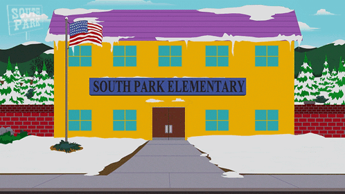 Yellow South Park Elementary Building