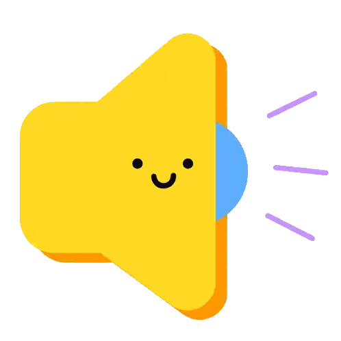 Yellow Speaker with Black Circles