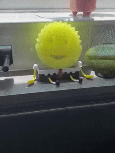 Yellow Sponge Smiling