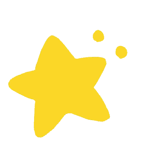 Yellow Star With Circles