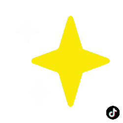 Yellow Star with TikTok Logo
