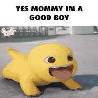 Yellow Stuffed Animal Crawling