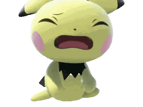 Yellow Stuffed Animal with Pink Nose