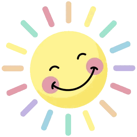 Yellow Sun With Smiley Face