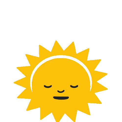Yellow Sun With Smiling Face