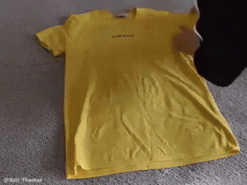 Yellow T-Shirt Saying I Am Enough GIF